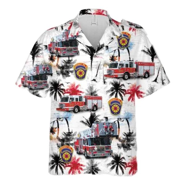 Parsippany New Jersey Fire Department District 6 Hawaiian Shirt