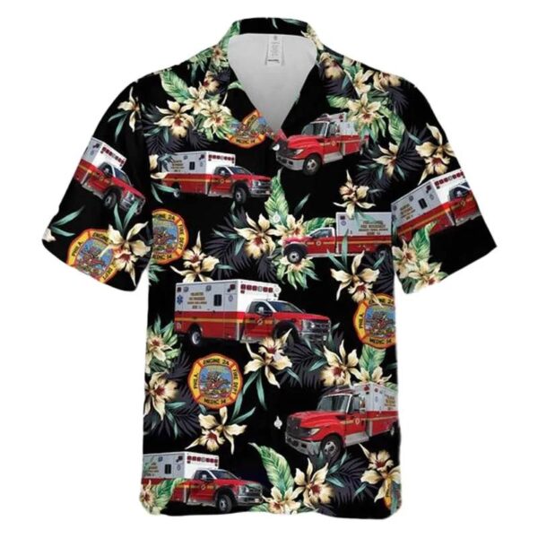 Philadelphia Fire Department Ems Medic 14 Hawaiian Shirt