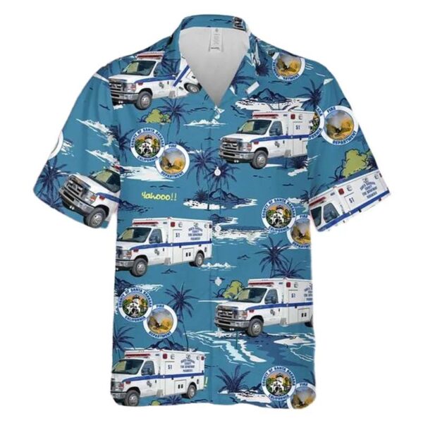 Santa Barbara County Fire Department Paramedic Hawaiian Shirt