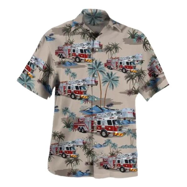 Sarasota, Florida, Sarasota County Fire Department Hawaiian Shirt Sarasota, Florida, Sarasota County Fire Department Hawaiian Shirt