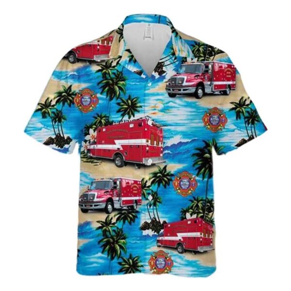 South San Francisco Fire Department Ems Hawaiian Shirt South San Francisco Fire Department Ems Hawaiian Shirt