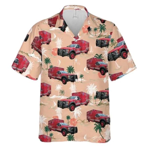 Texas City Of New Braunfels Fire Department Ambulance Hawaiian Shirt