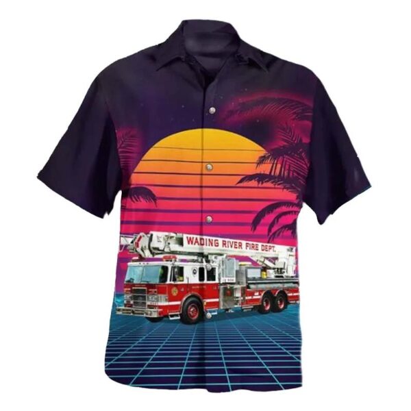 Wading River, New York, Wading River Fire Department Hawaiian Shirt Wading River, New York, Wading River Fire Department Hawaiian Shirt