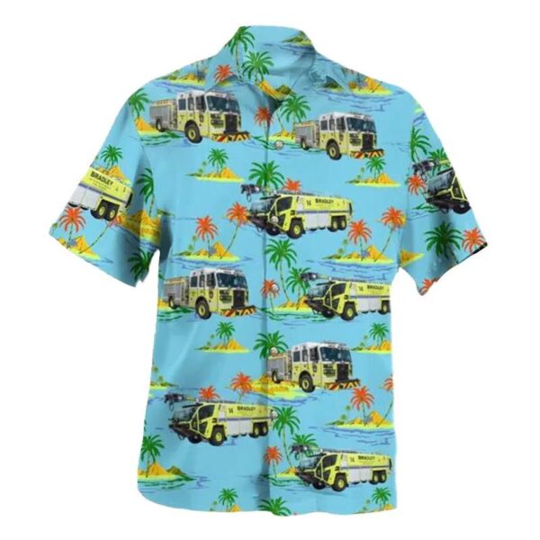 Windsor Locks, Connecticut, Bradley International Airport Fire Department Hawaiian Shirt Windsor Locks, Connecticut, Bradley International Airport Fire Department Hawaiian Shirt