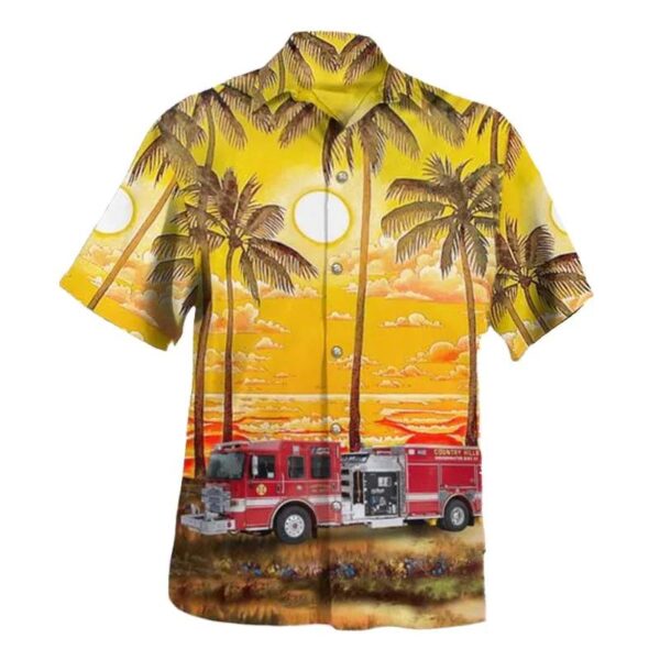 Bridgewater, New Jersey, Bridgewater Fire District No.3 Hawaiian Shirt Bridgewater, New Jersey, Bridgewater Fire District No.3 Hawaiian Shirt