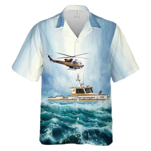 La County Fireboat 110 Hawaiian Shirt La County Fireboat 110 Hawaiian Shirt