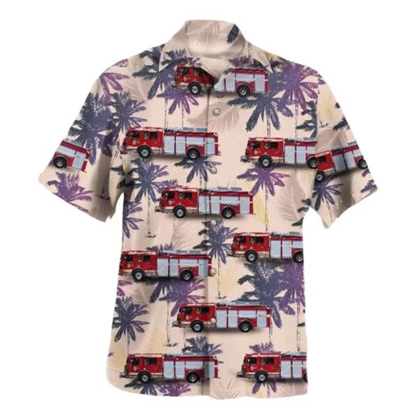 Markham, Canada, Markham Fire & Emergency Services – Fire Engine 931 Hawaiian Shirt Markham, Canada, Markham Fire & Emergency Services – Fire Engine 931 Hawaiian Shirt