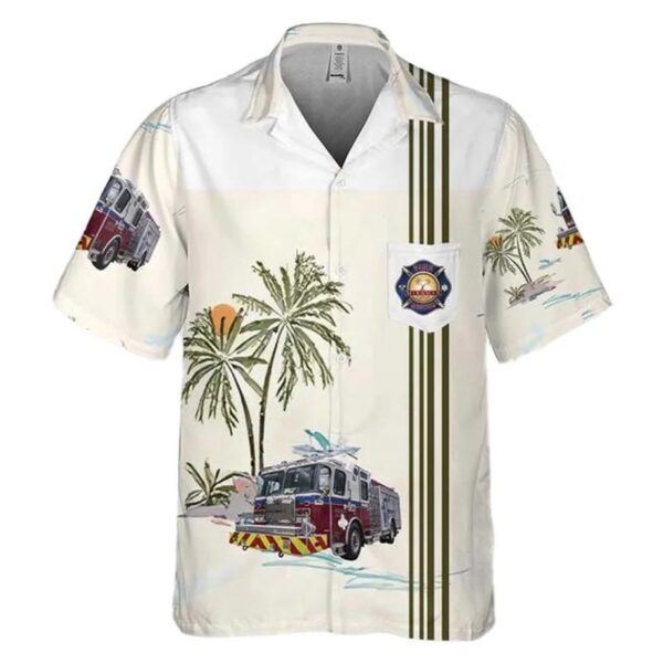 Miramar Fire-rescue, Florida Pocket Hawaiian Shirt Miramar Fire-rescue, Florida Pocket Hawaiian Shirt