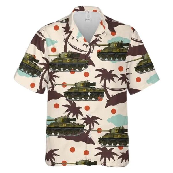 New Zealand Army Firefly Tank Hawaiian Shirt New Zealand Army Firefly Tank Hawaiian Shirt