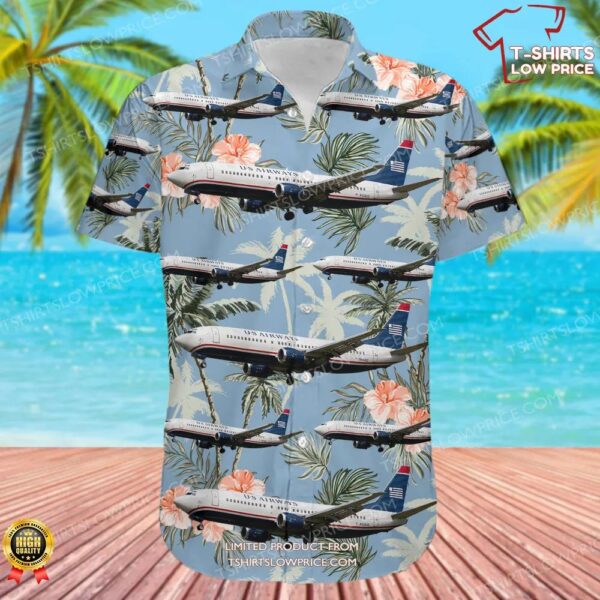 Boeing 737-4B7 US Airways Hawaiian Shirt