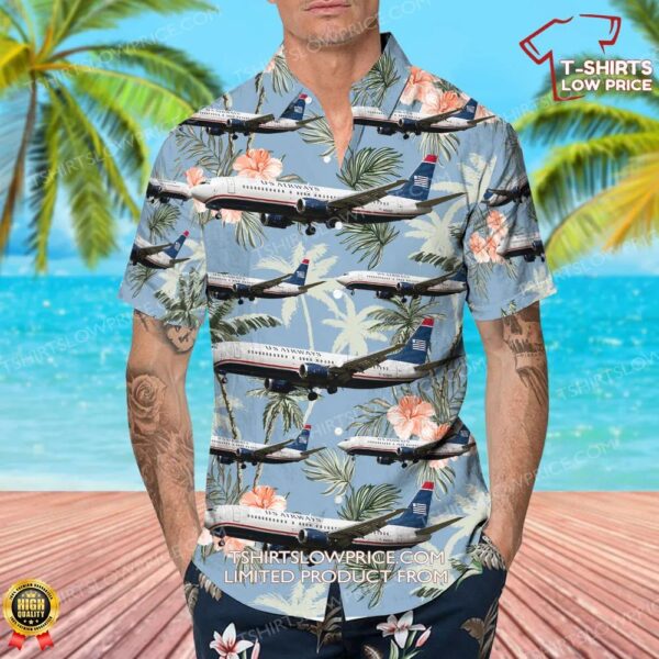 Boeing 737-4B7 US Airways Hawaiian Shirt