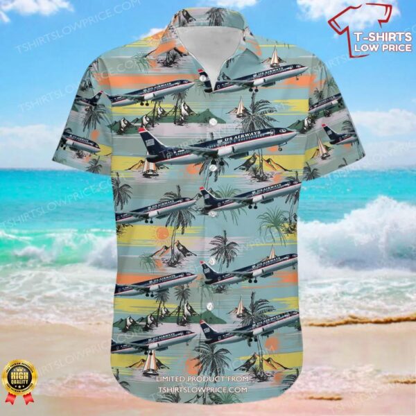 Boeing 737-401 US Airways Hawaiian Shirt