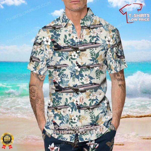 Boeing 737-3B7 US Airways Hawaiian Shirt