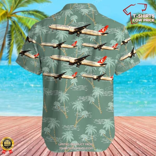 Boeing 777-3F2ER Turkish Airlines Hawaiian Shirt Boeing 777-3F2ER Turkish Airlines Hawaiian Shirt