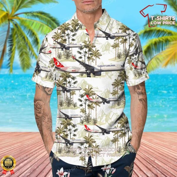 Airbus A350-941 Turkish Airlines Hawaiian Shirt