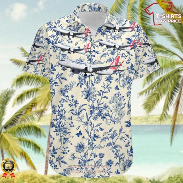 Boeing 737-8 MAX Turkish Airlines Hawaiian Shirt Boeing 737-8 MAX Turkish Airlines Hawaiian Shirt
