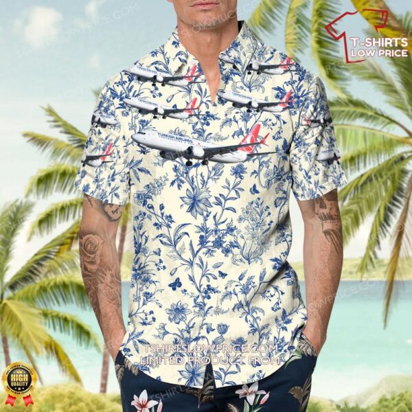 Boeing 737-8 MAX Turkish Airlines Hawaiian Shirt Boeing 737-8 MAX Turkish Airlines Hawaiian Shirt