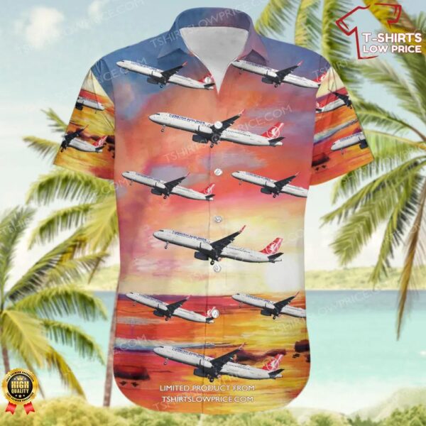 Airbus A321-231 Turkish Airlines Hawaiian Shirt