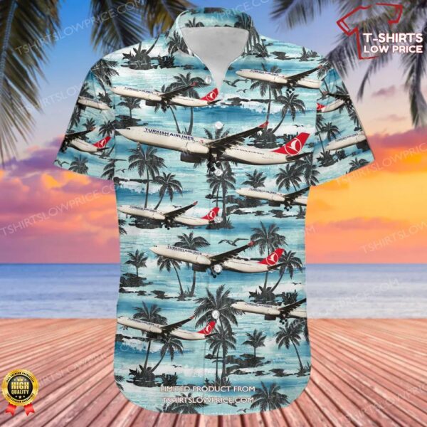 Airbus A330-343 Turkish Airlines Hawaiian Shirt