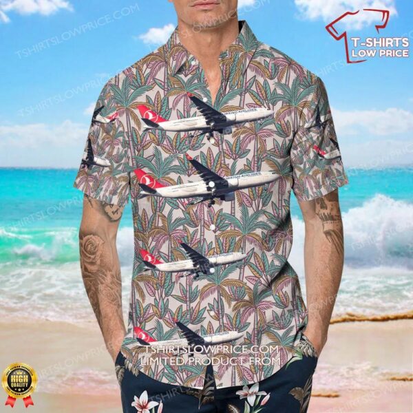 Airbus A330-223 Turkish Airlines Hawaiian Shirt