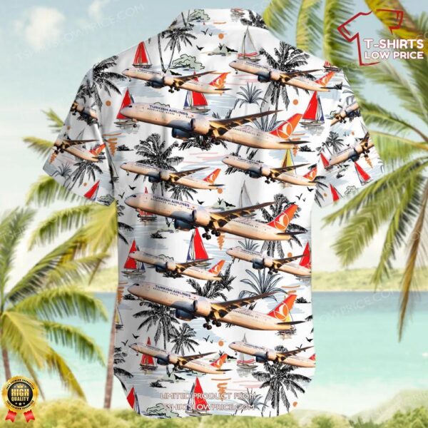 Boeing 787-9 Dreamliner Turkish Airlines Hawaiian Shirt Boeing 787-9 Dreamliner Turkish Airlines Hawaiian Shirt