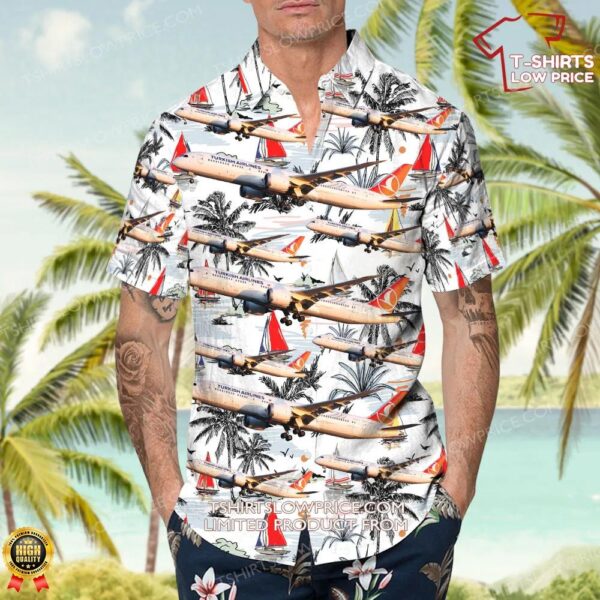 Boeing 787-9 Dreamliner Turkish Airlines Hawaiian Shirt Boeing 787-9 Dreamliner Turkish Airlines Hawaiian Shirt