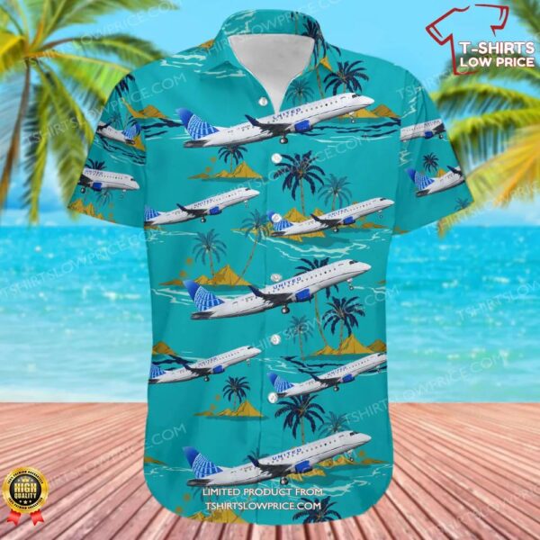 Embraer ERJ-170-200LL United Express (SkyWest Airlines) Hawaiian Shirt Embraer ERJ-170-200LL United Express (SkyWest Airlines) Hawaiian Shirt