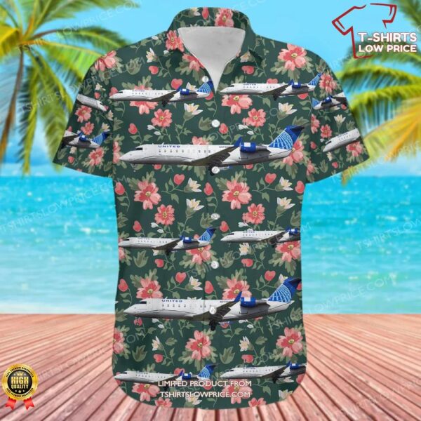 Bombardier CRJ-200ER United Express (SkyWest Airlines) Hawaiian Shirt
