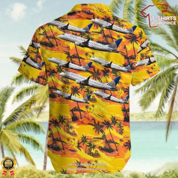 Embraer ERJ-170-200LR United Express (SkyWest Airlines) Hawaiian Shirt Embraer ERJ-170-200LR United Express (SkyWest Airlines) Hawaiian Shirt