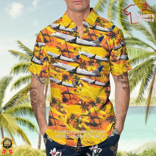 Embraer ERJ-170-200LR United Express (SkyWest Airlines) Hawaiian Shirt Embraer ERJ-170-200LR United Express (SkyWest Airlines) Hawaiian Shirt