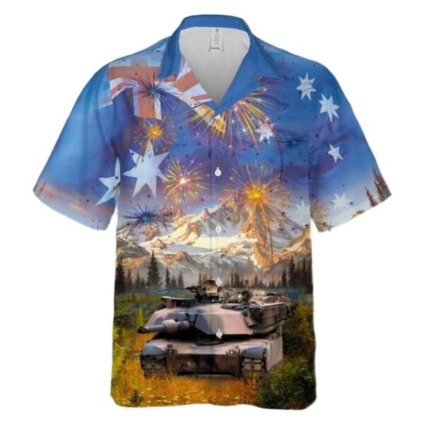 Australia Day, Australian Army M1a1 Abrams Hawaiian Shirt Australia Day, Australian Army M1a1 Abrams Hawaiian Shirt