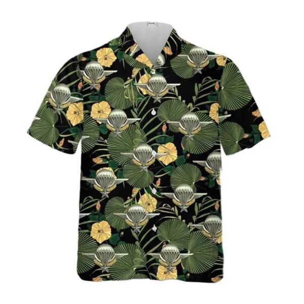 French Army And Navy Paratrooper Brevet Hawaiian Shirt