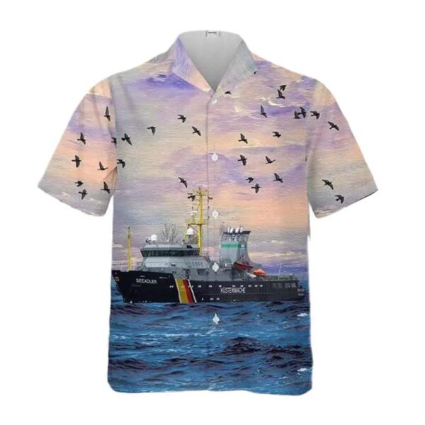 German Federal Coast Guard Fsb Seeadler Hawaiian Shirt German Federal Coast Guard Fsb Seeadler Hawaiian Shirt