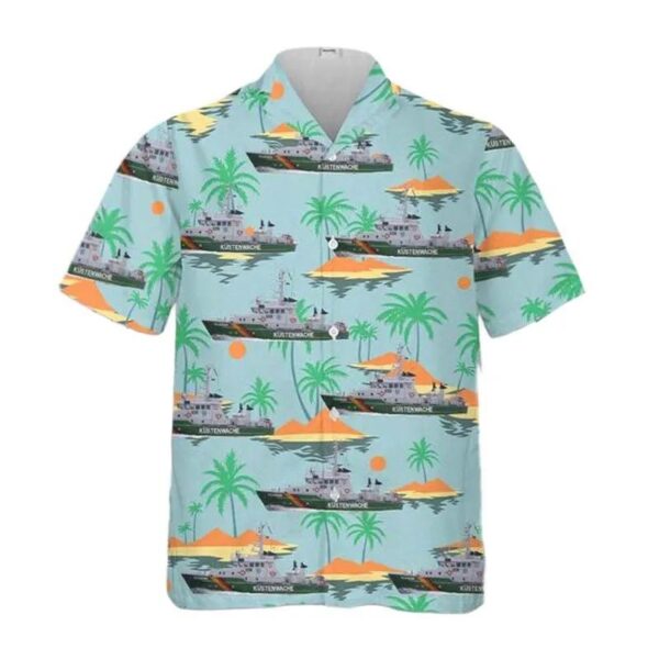 German Federal Coast Guard Ms Kalkgrund Hawaiian Shirt German Federal Coast Guard Ms Kalkgrund Hawaiian Shirt