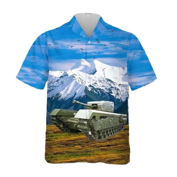 Irish Army Churchill Mk.vi Hawaiian Shirt Irish Army Churchill Mk.vi Hawaiian Shirt