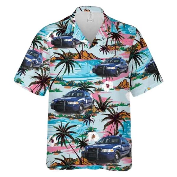 Puerto Rico State Police 2011 Ford Crown Victoria Hawaiian Shirt Puerto Rico State Police 2011 Ford Crown Victoria Hawaiian Shirt