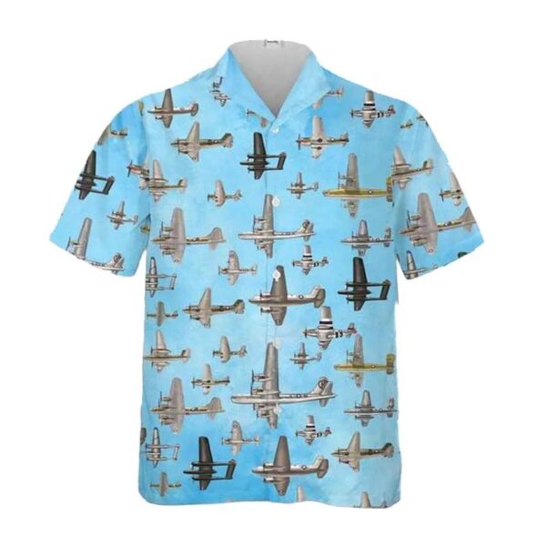 U.s. Army Air Force Warbirds Of Wwii Hawaiian Shirt U.s. Army Air Force Warbirds Of Wwii Hawaiian Shirt