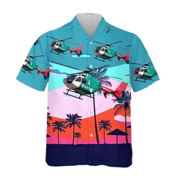 Auburn, California, Sutter Health Critical Care Network Eurocopter Ec 135p2+ Hawaiian Shirt Auburn, California, Sutter Health Critical Care Network Eurocopter Ec 135p2+ Hawaiian Shirt