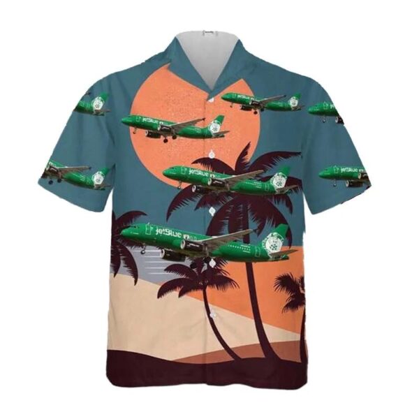 Jetblue Airways Airbus A320-232 Lucky Blue Hawaiian Shirt Jetblue Airways Airbus A320-232 Lucky Blue Hawaiian Shirt