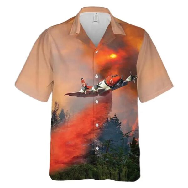 Lockheed P-3 Orion Airtanker Wildfires In Southern California Hawaiian Shirt Lockheed P-3 Orion Airtanker Wildfires In Southern California Hawaiian Shirt