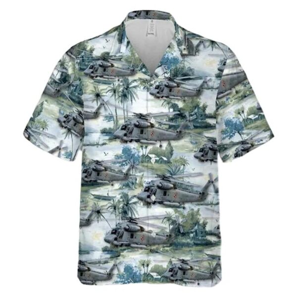 Polish Navy Kaman Sh-2g Super Seasprite Hawaiian Shirt