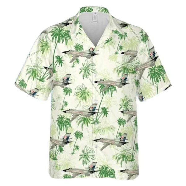 Royal Canadian Air Force (rcaf) 409 Squadron Canadair Cf-151a Kodiak Hawaiian Shirt