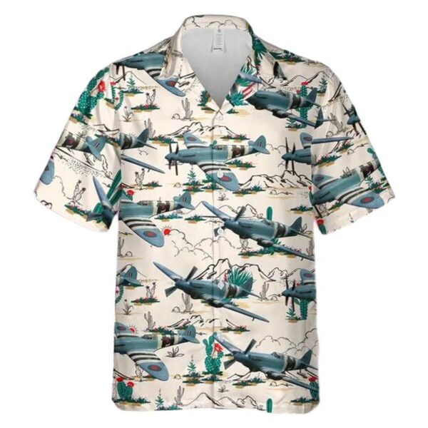 Supermarine 389 Spitfire Pr19 Hawaiian Shirt Supermarine 389 Spitfire Pr19 Hawaiian Shirt