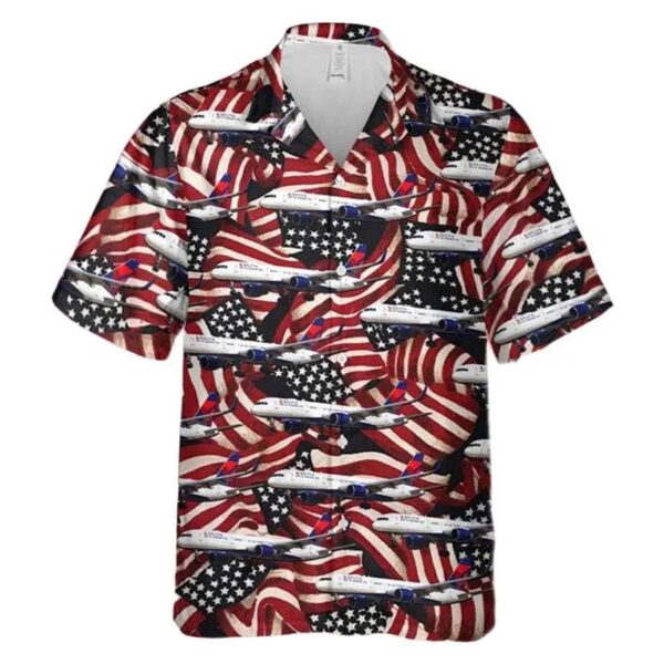 Us Airlines 2 Boeing 757-232 4th Of July Hawaiian Shirt Us Airlines 2 Boeing 757-232 4th Of July Hawaiian Shirt