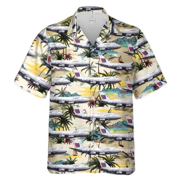 Us Airlines 4 Boeing 747sp-21 Vintage Hawaiian Shirt Us Airlines 4 Boeing 747sp-21 Vintage Hawaiian Shirt