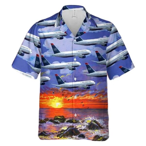 Us Airways Boeing 767-2b7er Hawaiian Shirt