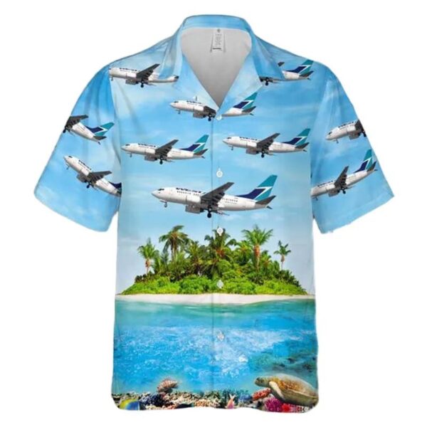Westjet Boeing 737-600 Hawaiian Shirt