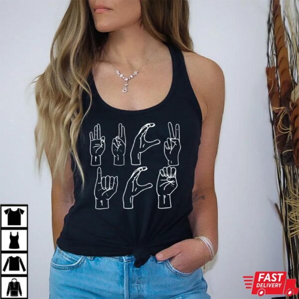 Hand Sign Language Fuck ICE Shirt