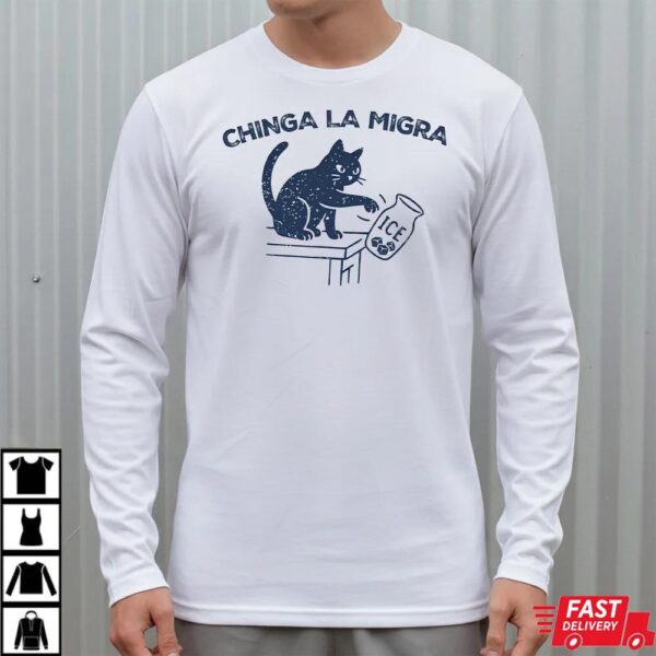Cat Abolish ICE Changa La Migra Sweatshirt Cat Abolish ICE Changa La Migra Sweatshirt