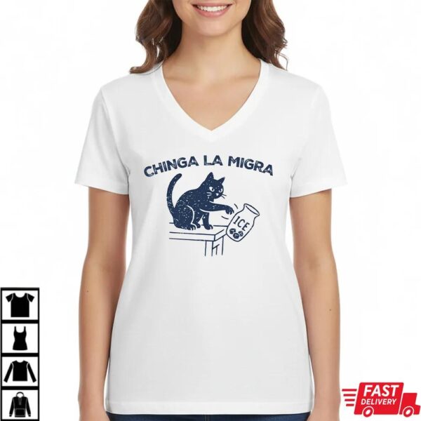Cat Abolish ICE Changa La Migra Sweatshirt Cat Abolish ICE Changa La Migra Sweatshirt